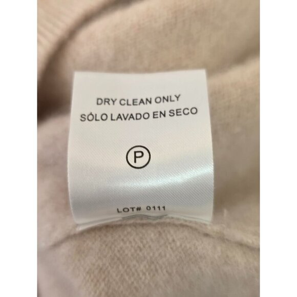 Hilary Radley Classic Cashmere Crew Neck Sweater Women Sz XS Oatmeal Long Sleeve - Picture 6 of 7